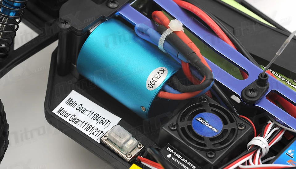 Exceed RC HSP Off Road Truck Radio Car 1/10 Brushless PRO 2.4Ghz Electric Infinitive EP RTR Off Road Truck (CC Blue) RC Remote Control Car With Aluminum Shocks + 3s LiPo Ready 19 Exceed RC HSP Off Road Truck Radio Car 1/10 Brushless PRO 2.4Ghz Electric Infinitive EP RTR Off Road Truck (CC Blue) RC Remote Control Car With Aluminum Shocks + 3s LiPo Ready - Image 19