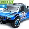 Exceed RC 1/10th 2.4Ghz Brushless Short Course Rally Monster Electric RTR Racing Truck (AA Blue) RC Remote Control Rally Truck Radio Car With Aluminum Shocks + 3s LiPo Ready
