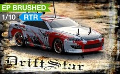 Exceed RC 1/10 2.4Ghz Electric DriftStar RTR Drift Car Radio Car Red Version RC Remote Control