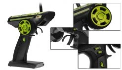 FLY SKY GT3C 2.4ghz Transmitter And Receiver With Lipo Battery 79P-GT3C-3Ch-Radio-LCD-Green