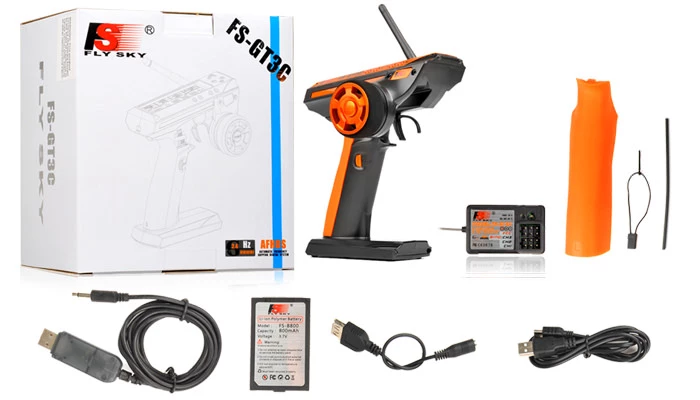 FLY SKY GT3C 2.4ghz Transmitter And Receiver With Lipo Battery 79P-GT3C-3CH-Radio-LCD 5 FLY SKY GT3C 2.4ghz Transmitter And Receiver With Lipo Battery 79P-GT3C-3CH-Radio-LCD - Image 5