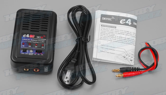 Sky RC E4 2-4 Cell Lithium Polymer 100-240V AC Balance Lipo Charger 6 Sky RC E4 2-4 Cell Lithium Polymer 100-240V AC Balance Lipo Charger - Image 6